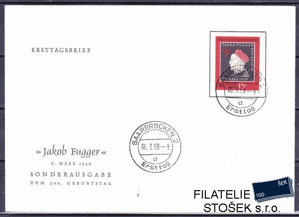 Sársko známky Mi 445 FDC