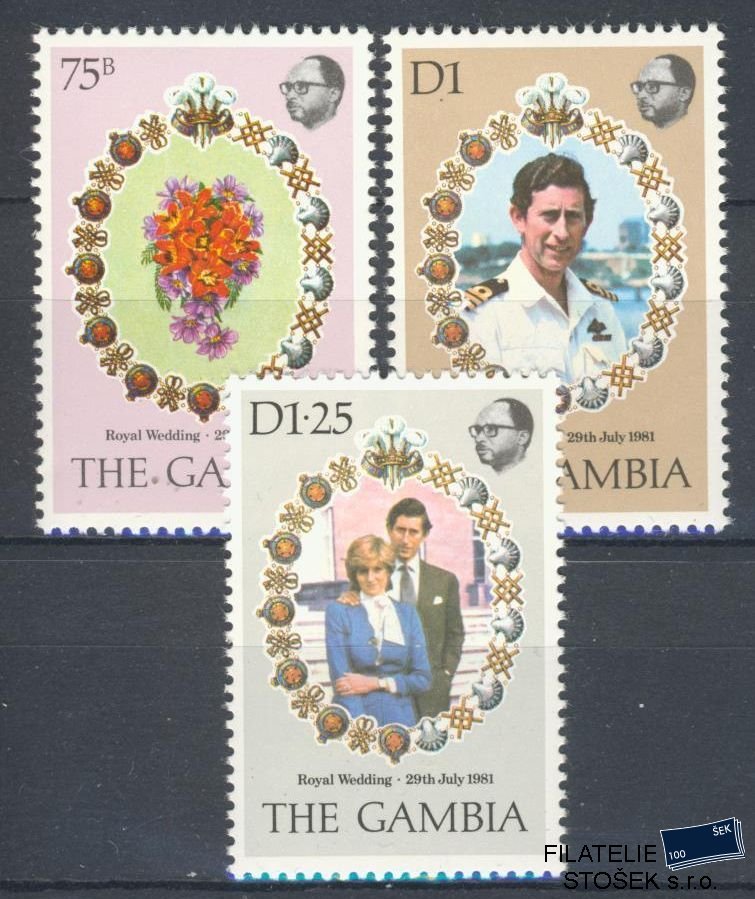 Gambia známky Mi 424-6