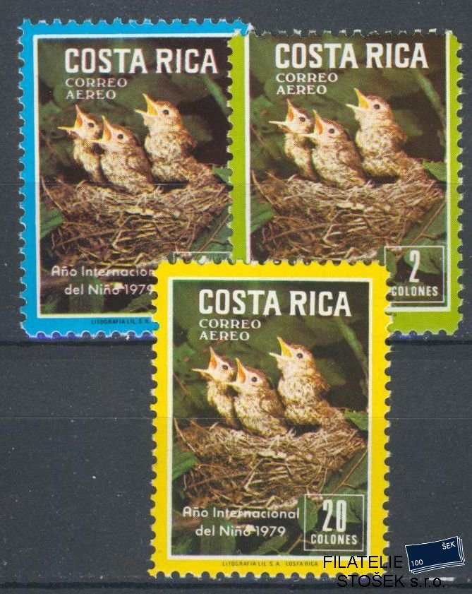 Costa Rica známky Mi 1029-31