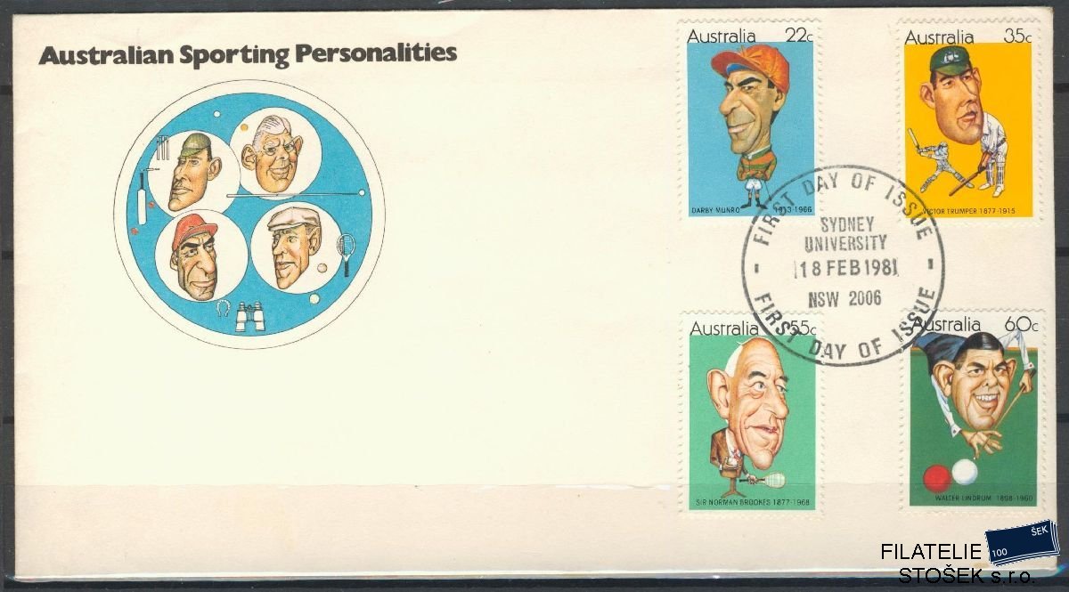 Austrálie známky FDC Mi 741-44