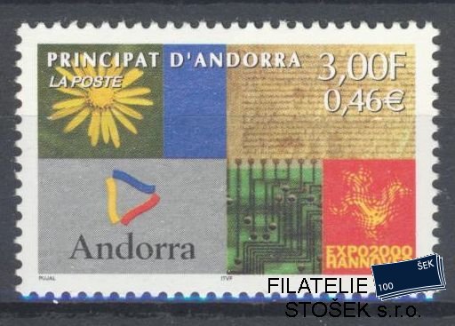 Andora fr. známky Mi 557