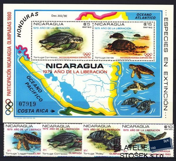 Nicaragua známky Mi 2009-2102 + Bl. 114