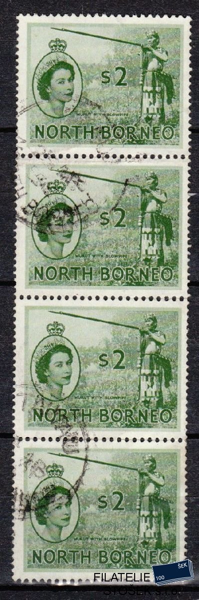 North Borneo známky Mi 306 4 páska