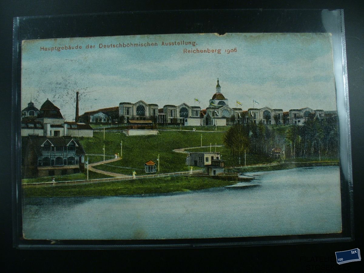 Námětová pohlednice - Výstavy - Výstaviště Liberec 1906